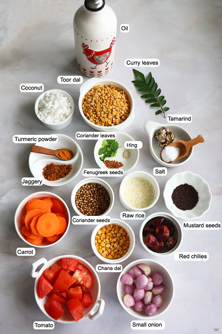 arachuvitta sambar ingredients