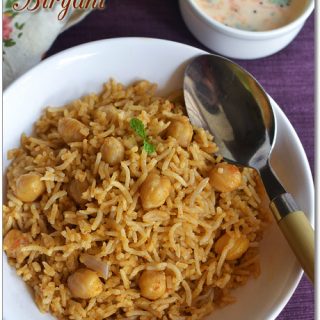 Chana Biryani Recipe - Sharmis Passions