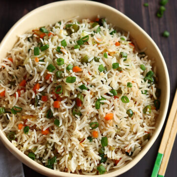 Fried Rice Recipe | Veg Fried Rice Recipe - Sharmis Passions