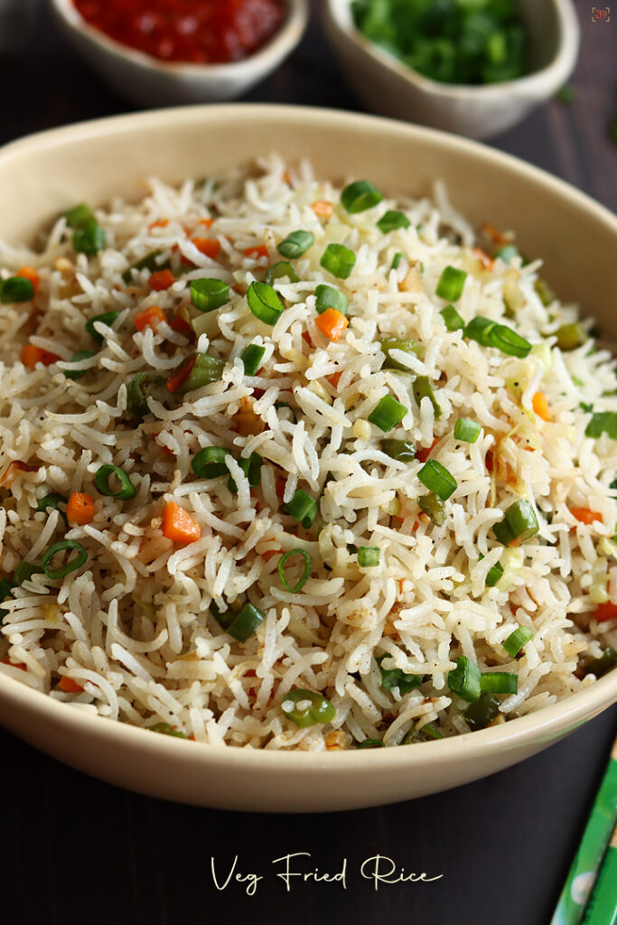 Fried Rice Recipe | Veg Fried Rice Recipe - Sharmis Passions