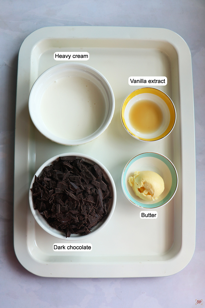 ingredients needed to make chocolate truffles