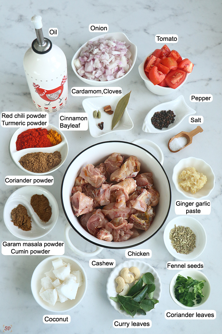 ingredients needed to make chicken kulambu