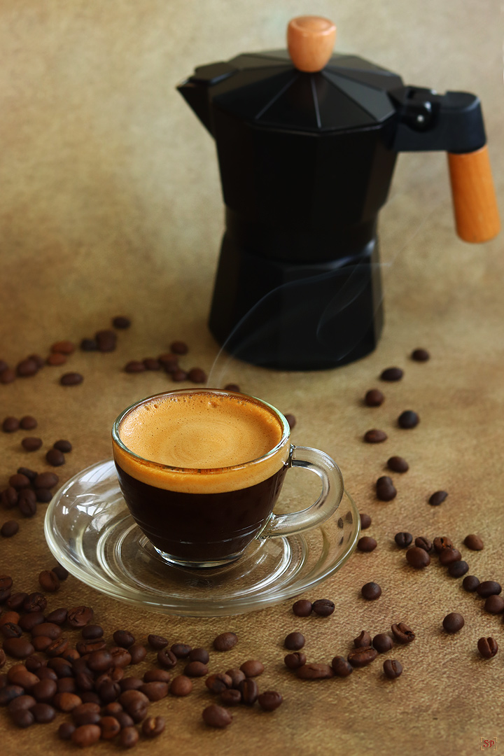 espresso coffee served