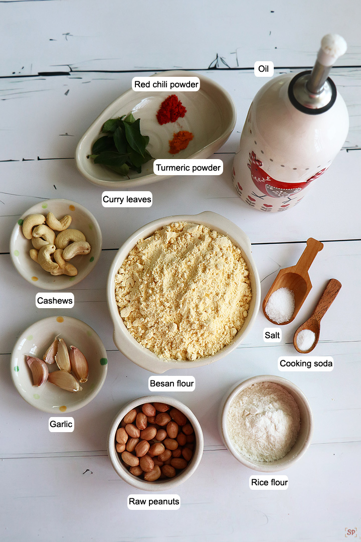 ingredients needed to make kara boondi