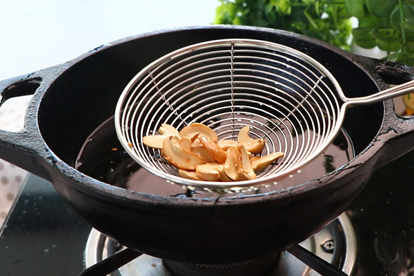 fry cashews