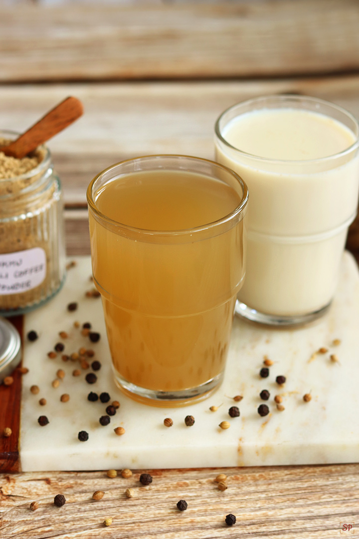 sukku coffee served in a glass 