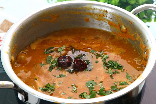 add tempering, coriander leaves