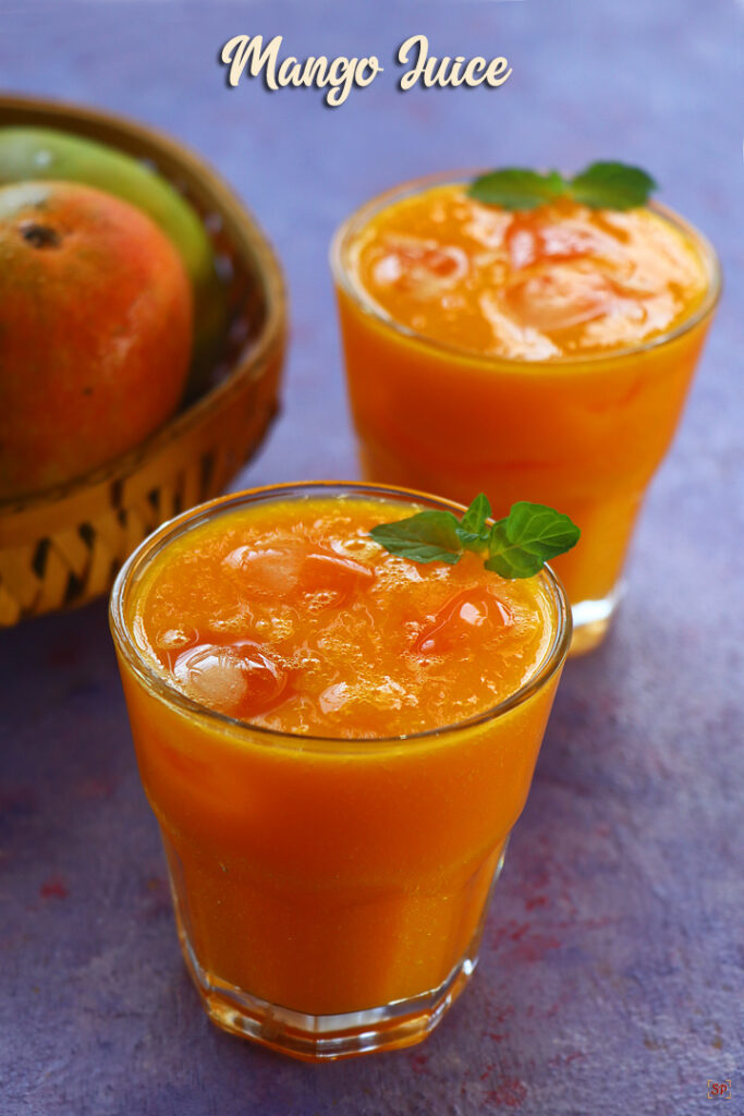 Mango Juice Recipe - Sharmis Passions