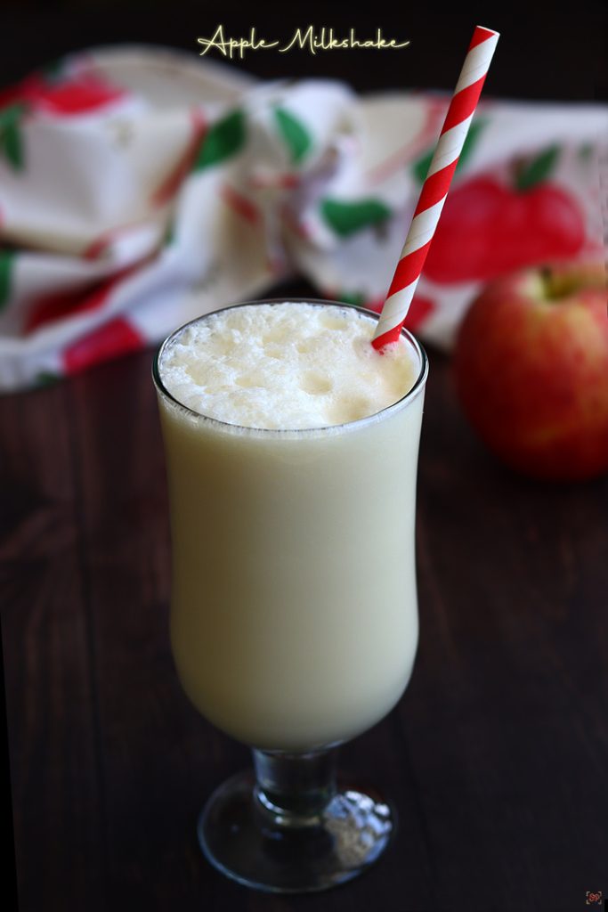 Apple Milkshake Recipe - Sharmis Passions