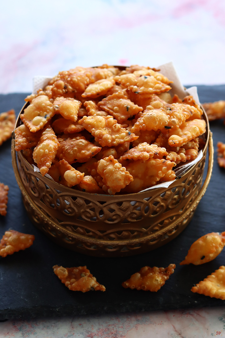 spicy diamond cuts in a bowl