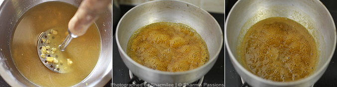 How to make jaggery syrup step2