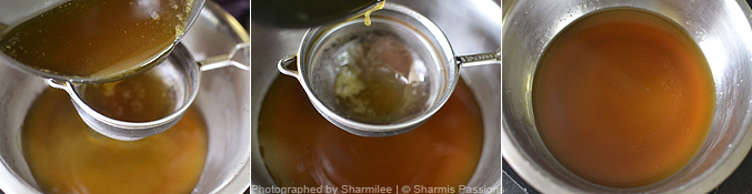 How to make jaggery syrup step3