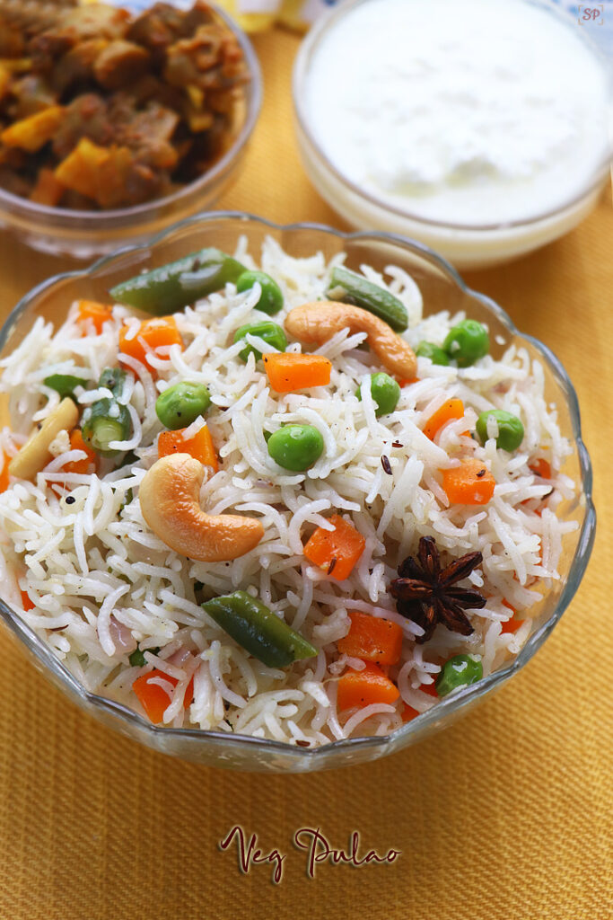 Pulao Recipe | Veg Pulao | Vegetable Pulav - Sharmis Passions