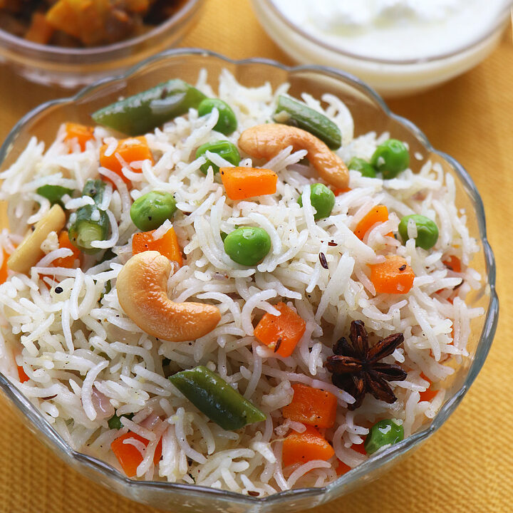 Pulao Recipe | Veg Pulao | Vegetable Pulao - Sharmis Passions