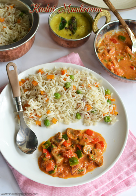 VEG KADAI, KADAI PANEER, MUSHROOM KADAI