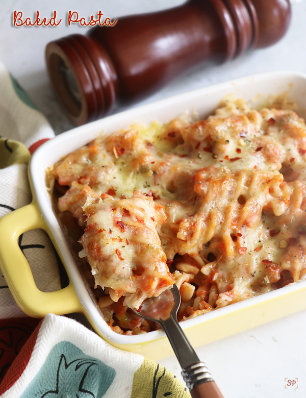 Baked Pasta Recipe Fusilli Pasta Bake Recipe Sharmis Passions