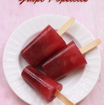 Grapes Popsicle Recipe - Sharmis Passions