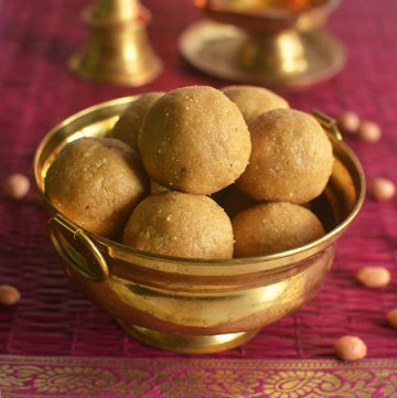 Peanut Ladoo Recipe | Groundnut Ladoo Recipe - Sharmis Passions