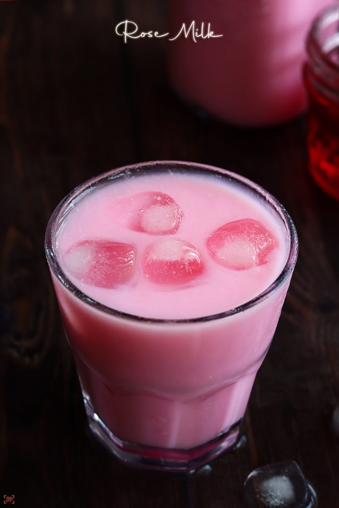 Rose Milk Recipe - Sharmis Passions