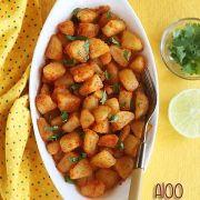 Aloo Chaat Recipe | Potato Chaat Recipe - Sharmis Passions