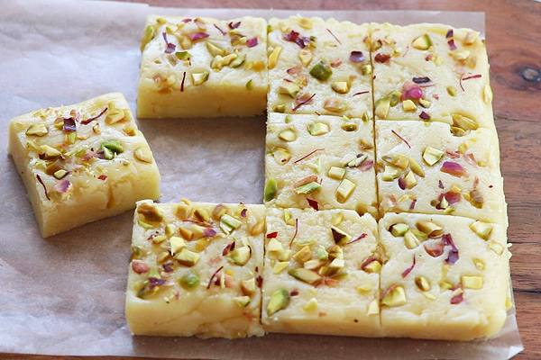 Milk Powder Burfi Recipe   Milk Barfi Recipe  Sharmis Passions - 7