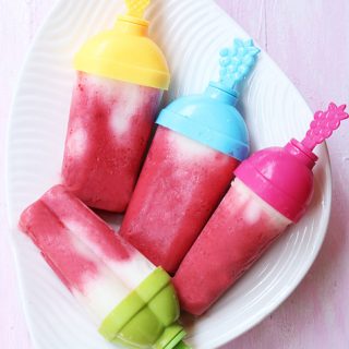 Strawberry Yogurt Popsicles Recipe - Sharmis Passions