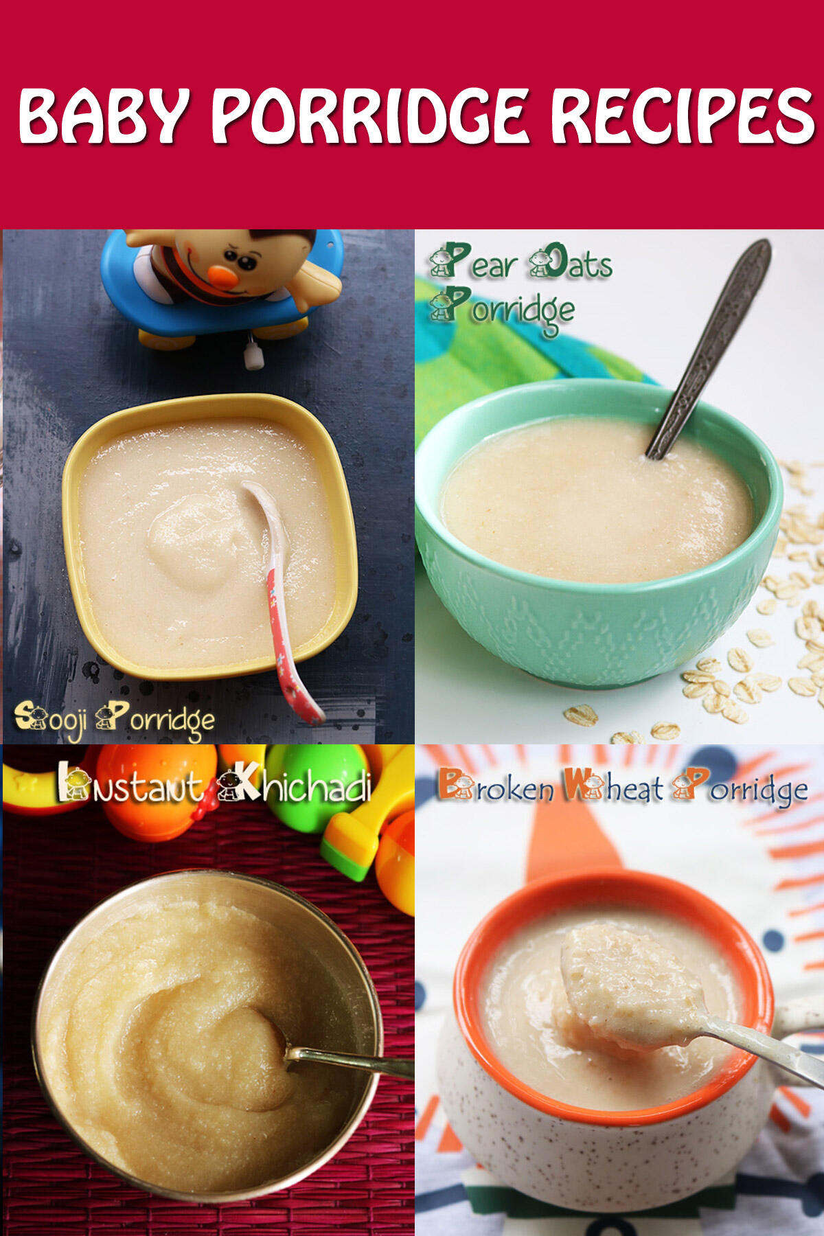 Healthy porridge for store babies