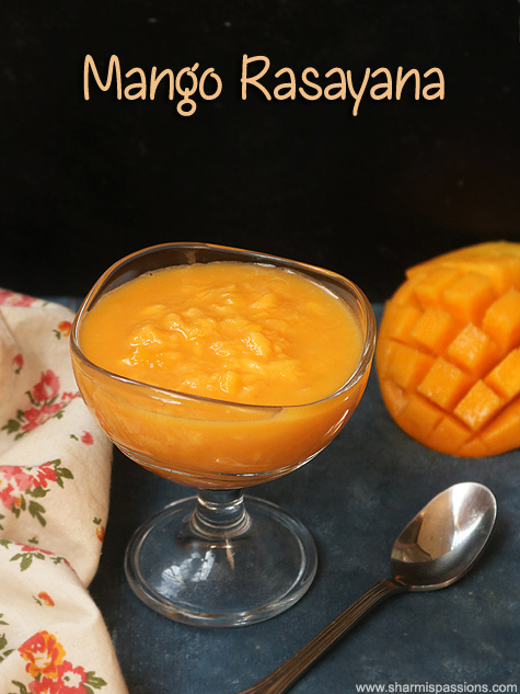 ayurveda with milk jaggery shikarni recipe, Mango recipe Mango rasayana