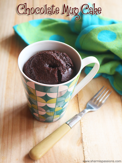 Gooey Chocolate Mug Cake-3 Ingredients - Chocolate Chocolate and More!
