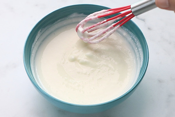 whisk curd well