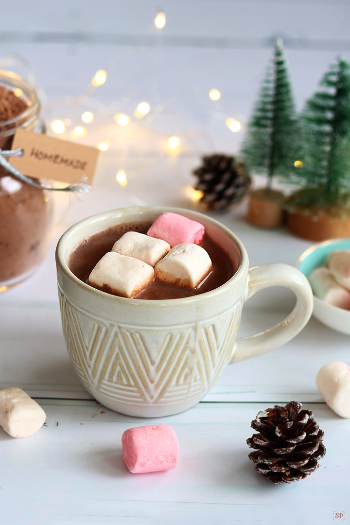 hot chocolate served in a mug