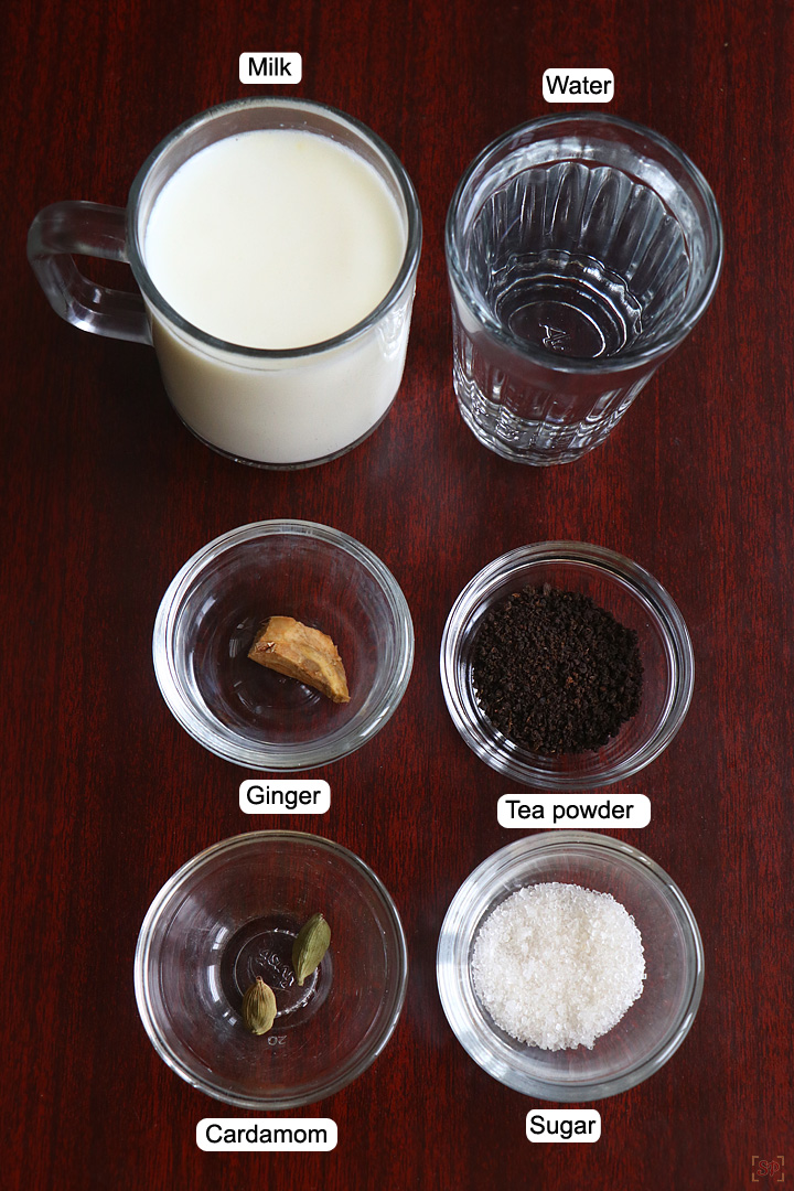 ingredients needed to make cutting chai