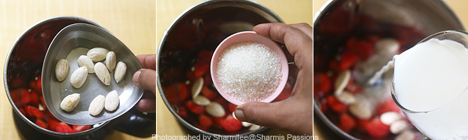 strawberry almond milkshake recipe