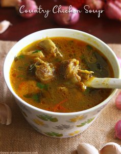 Nattu Kozhi Soup | Country Chicken Soup Recipe - Sharmis Passions