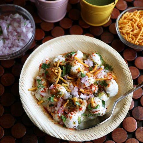 Makhana Chaat Recipe - Sharmis Passions