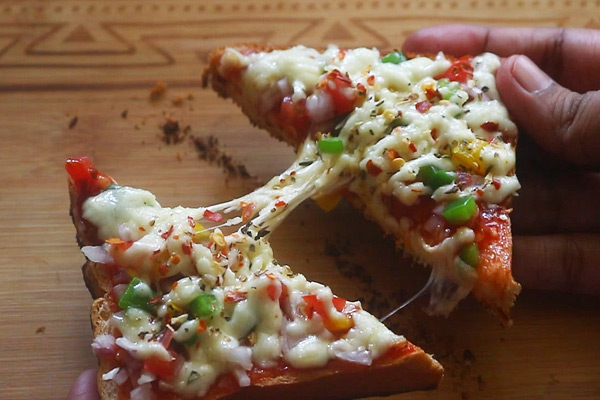 Bread Pizza Recipe  2 ways  - 14