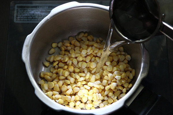 add water to corn