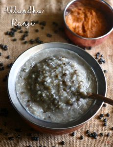 Ulundhu Kanji Recipe | Urad Dal Porridge Recipe - Sharmis Passions