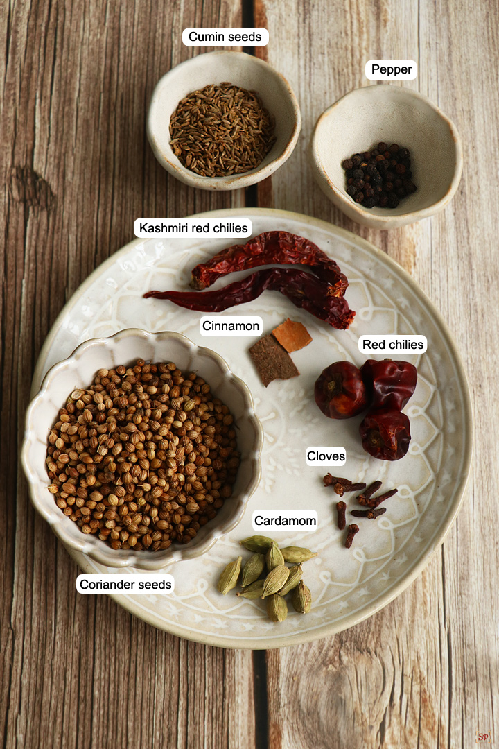 ingredients needed to make kadai masala