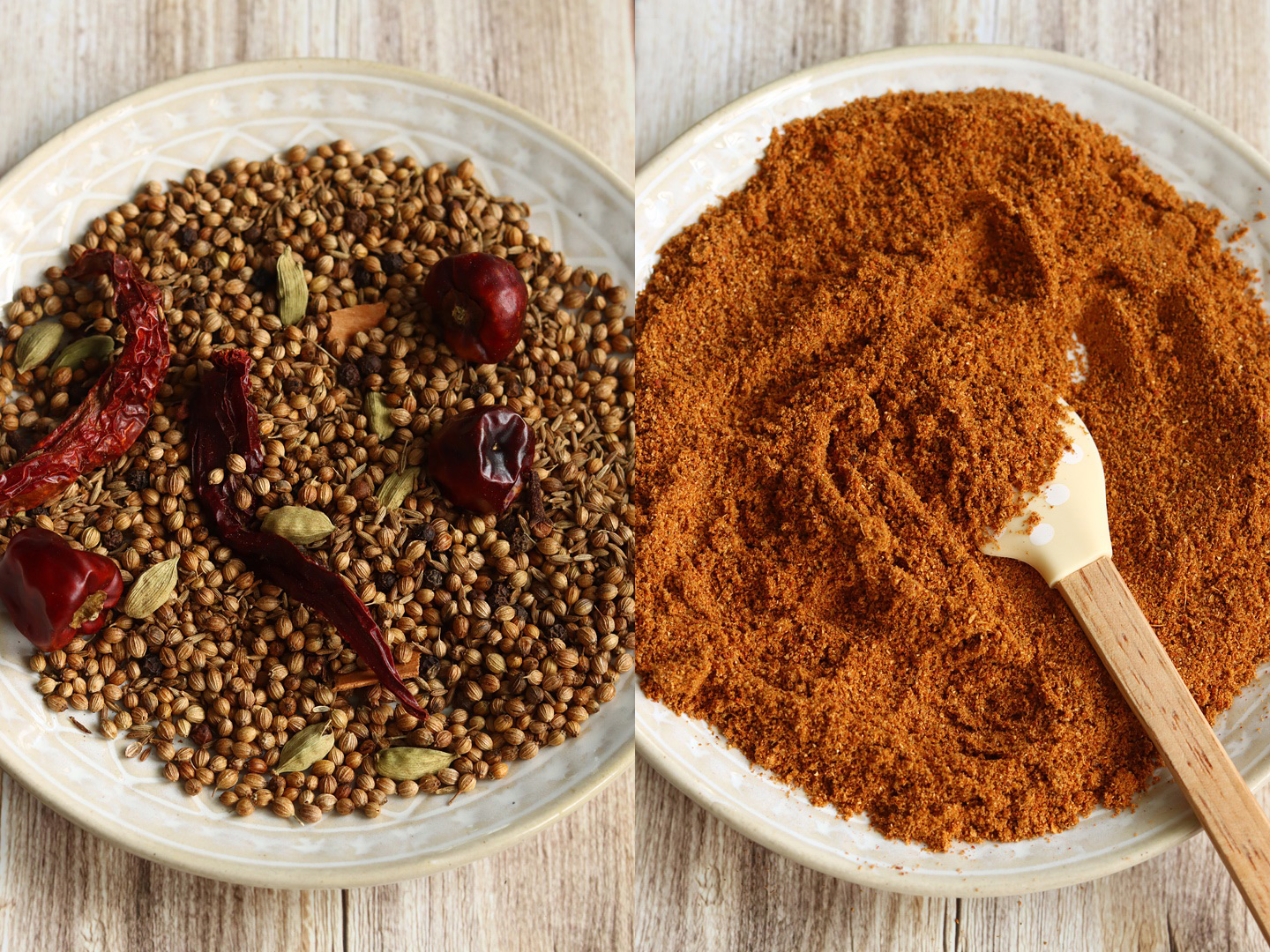 kadai masala powder before and after