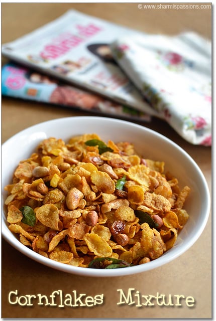 cornflakes mixture served