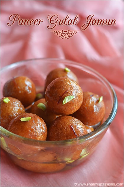 Paneer Gulab Jamun Recipe