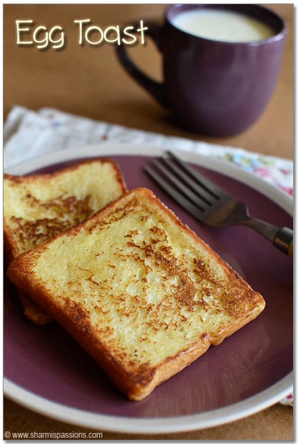 French Toast Recipe Easy Bread Toast With Eggs Sharmis Passions