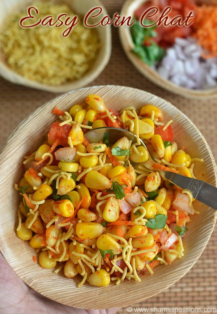 Easy Corn Chaat Recipe