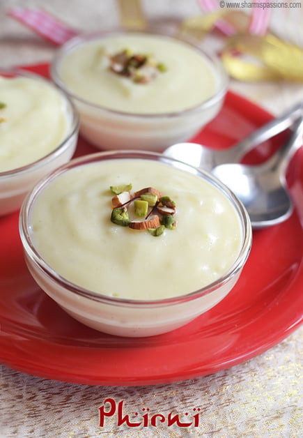 Phirni Recipe - Sharmis Passions