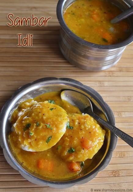 Idli Sambar Recipe Tiffin Sambar For Idli Dosa Sharmis Passions