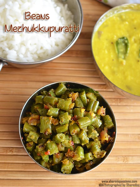 Beans Mezhukkupuratti Recipe