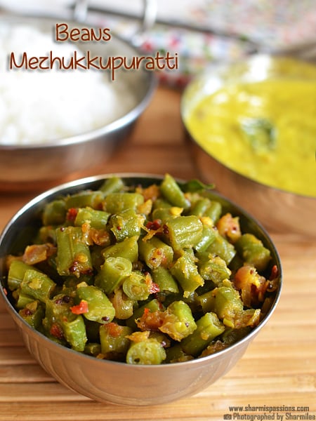 Beans Mezhukkupuratti Recipe