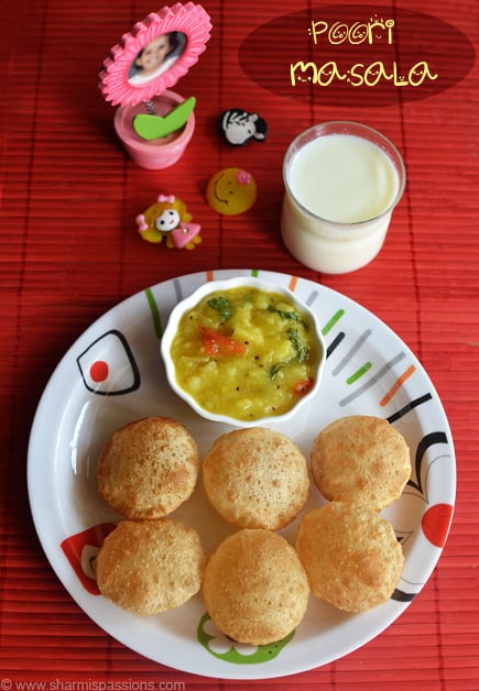 poori masala and milk