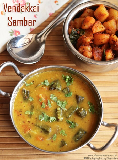 Vendakkai Sambar Recipe